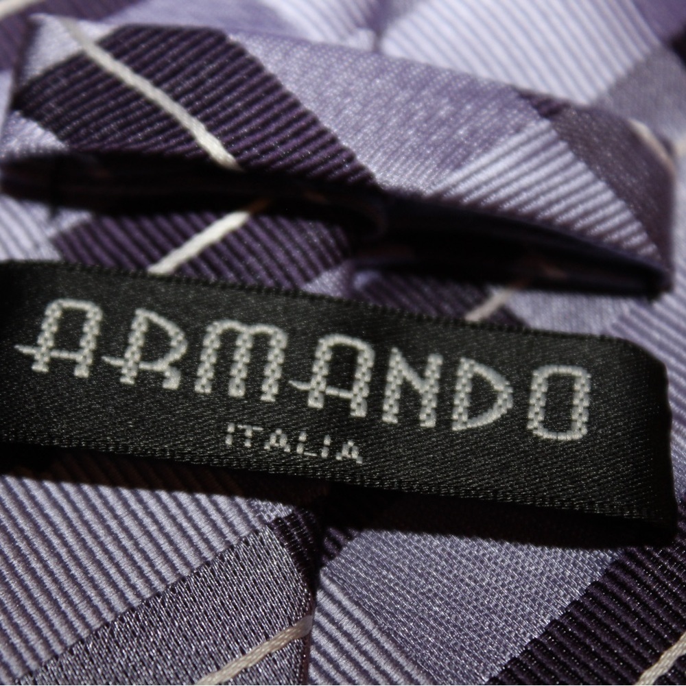 Armando Italia Men’s Tie Purple - Picture 4 of 4